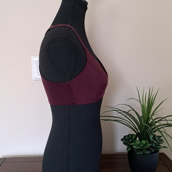 Aerie Sunnie Bralette Size Small Maroon Burgandy Sunnie Bustier Racer Back - Picture 3 of 10